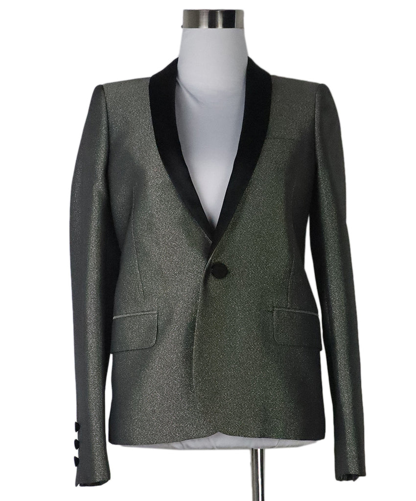 Saint Laurent Silver Blazer 