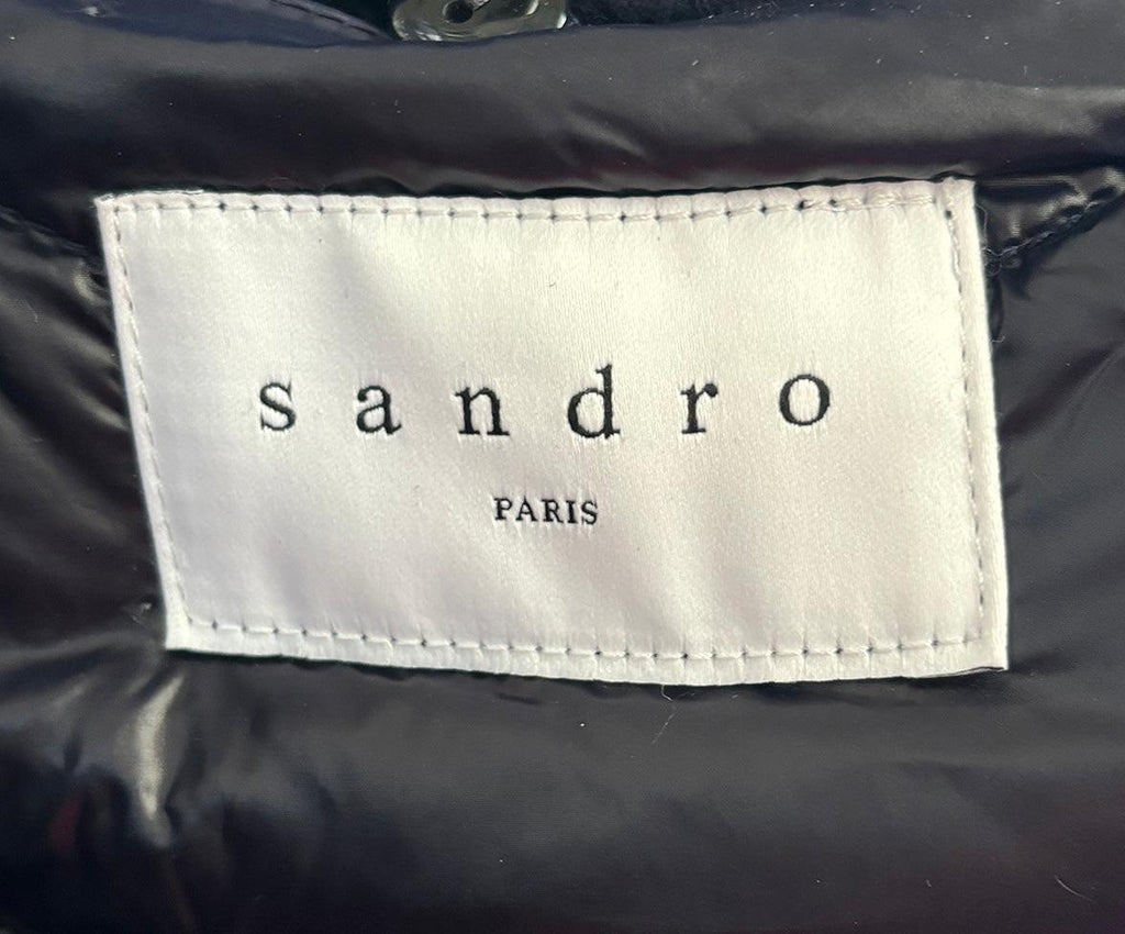 Sandro Navy Wool Coat 3