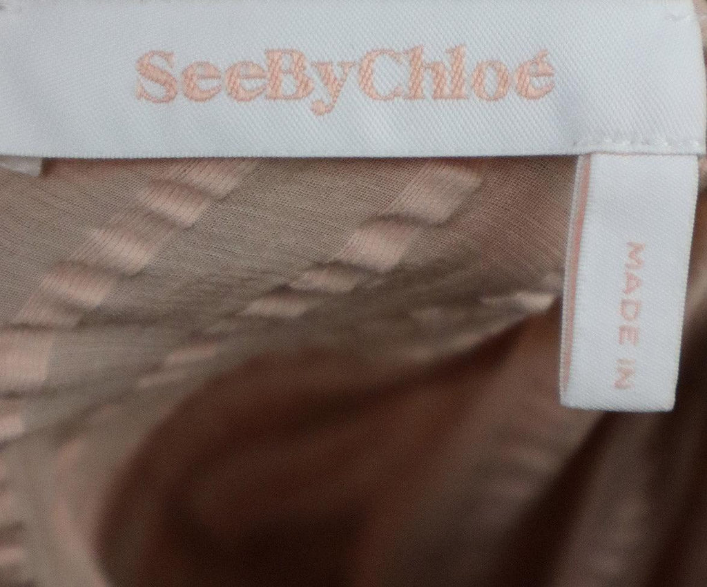See By Chloe Peach Tiered Dress 3