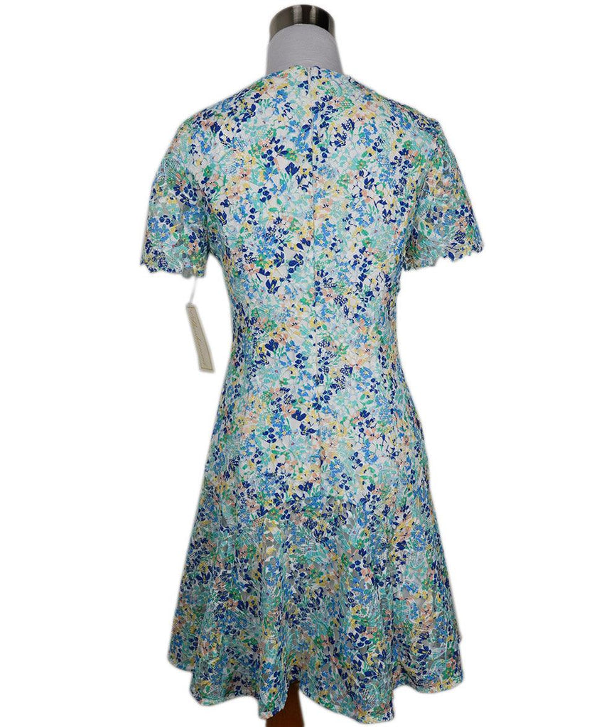 Shoshanna Green Peach & Yellow Lace Dress 2