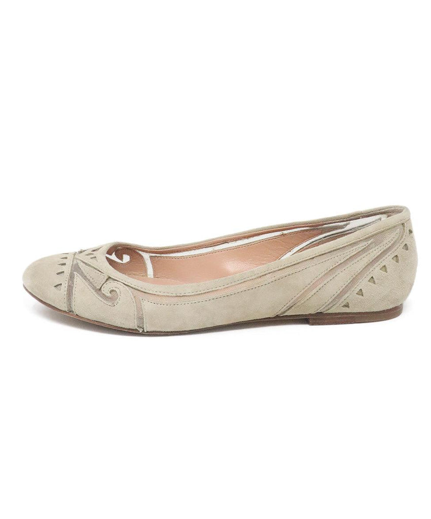 Sigerson Morrison Beige Suede Flats 1