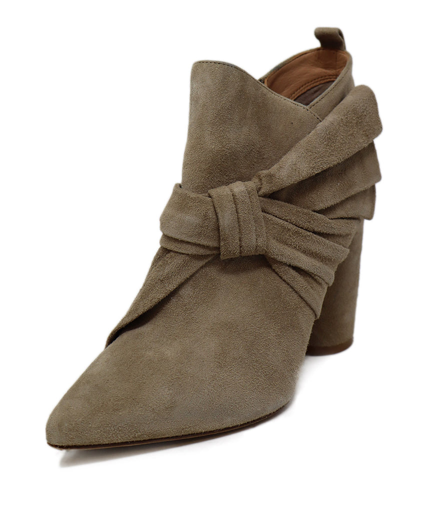 Sigerson Morrison Taupe Suede Booties 