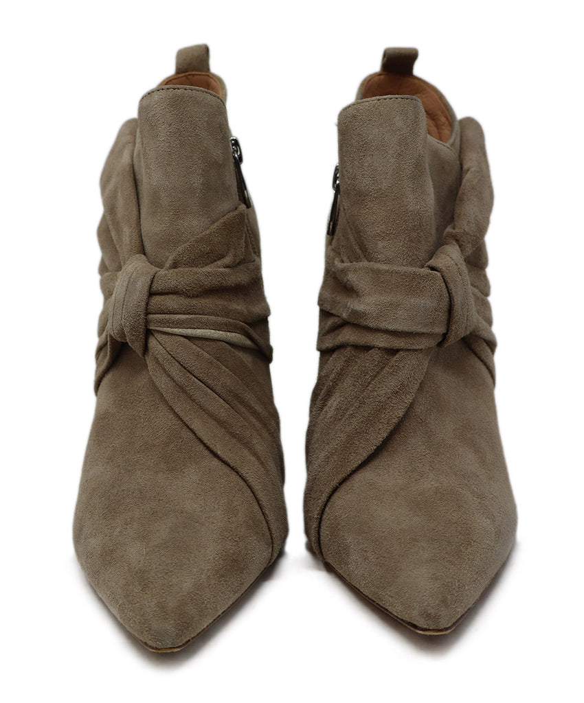 Sigerson Morrison Taupe Suede Booties 3