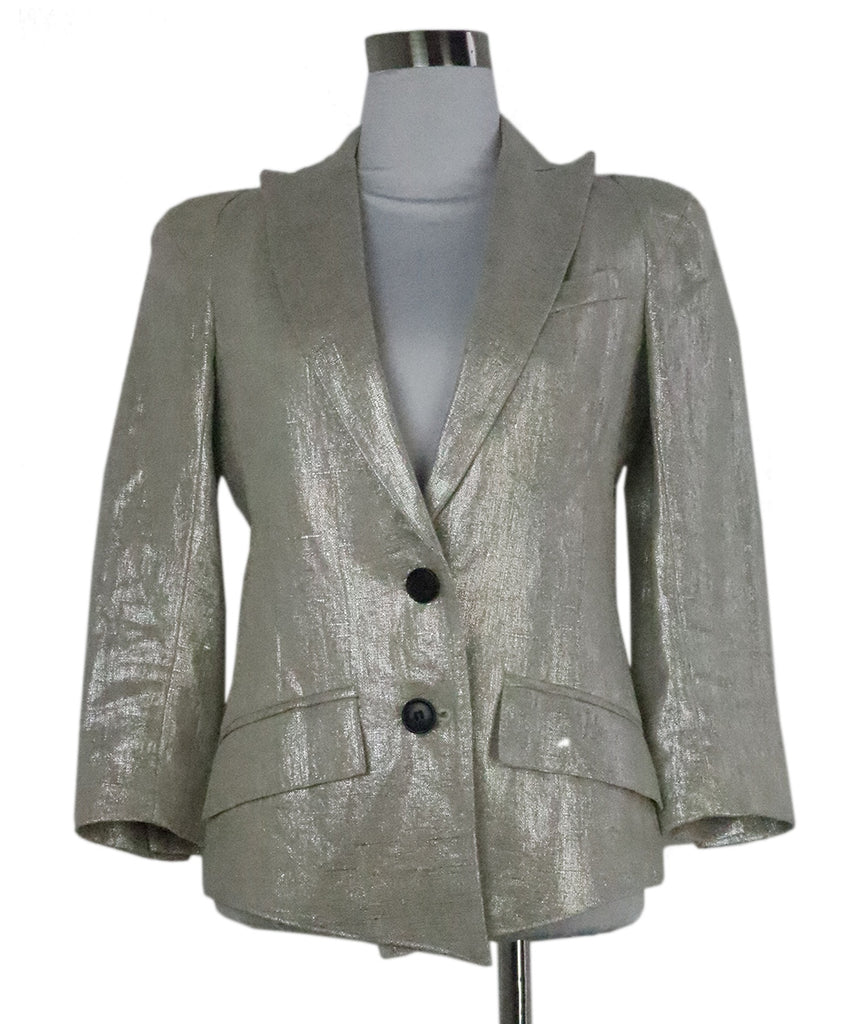 Smythe Silver & Beige Linen Jacket 