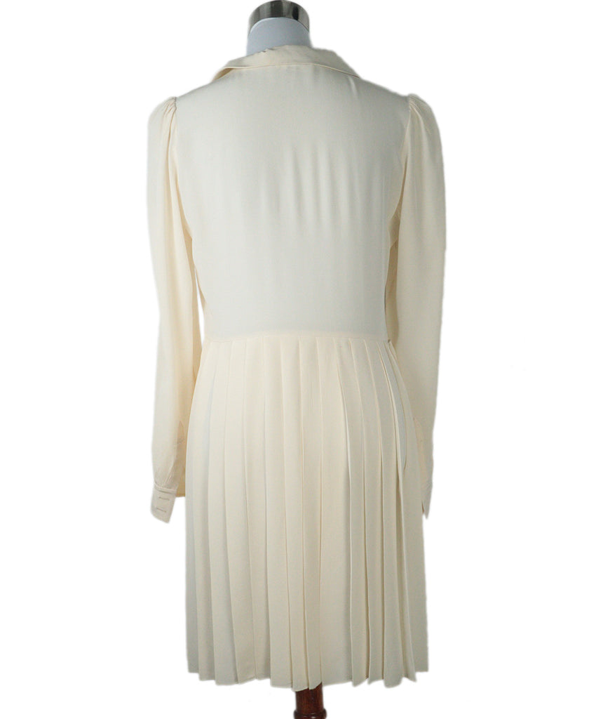 Sonia Rykiel Beige Pleated Silk Dress 2