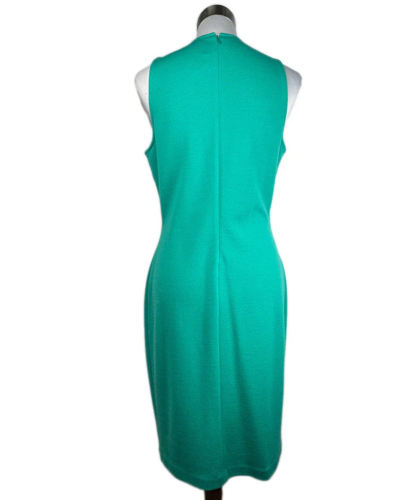 st john dress St. John Turquoise Knit Rhinestone Embellished Sleeveless Dress sz 6 l  Michael's Luxury Consignment – Michael's Consignment NYC