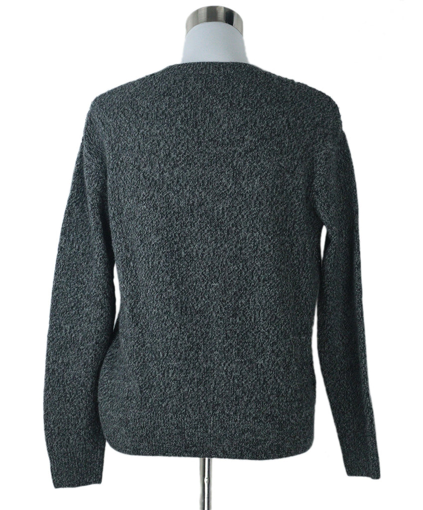 St. John Grey & Black Sequin Sweater 2