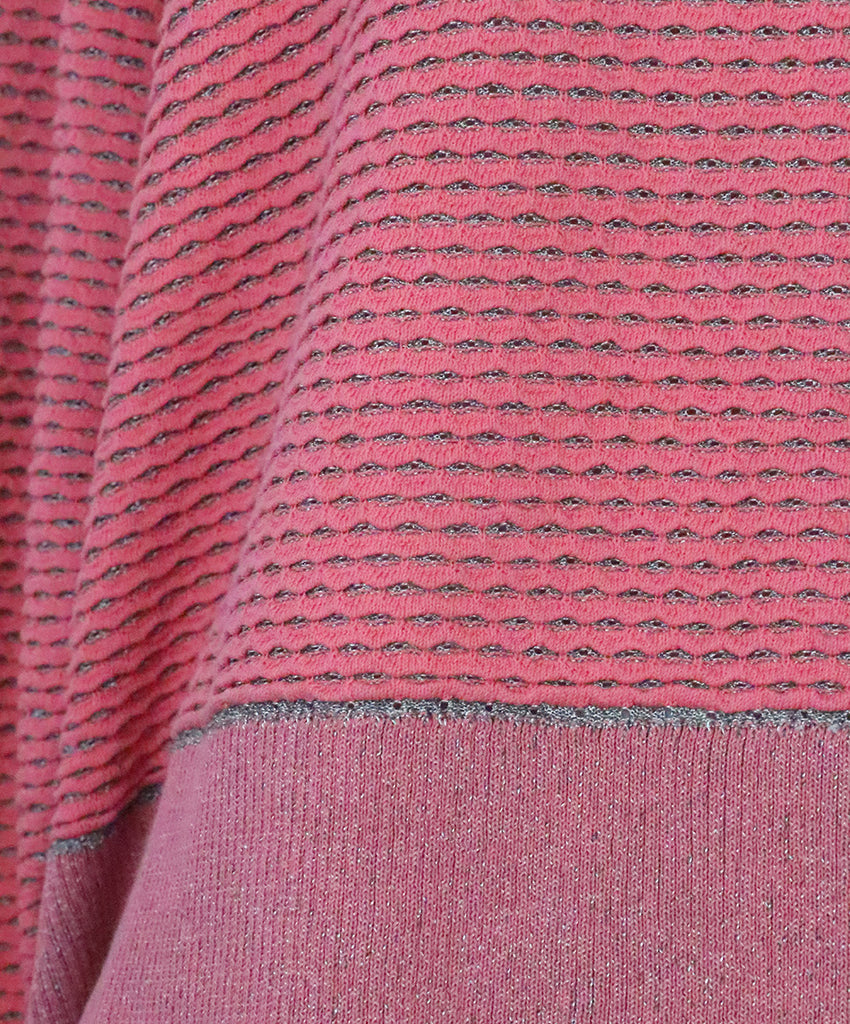 St. John Pink Textured Sweater 4