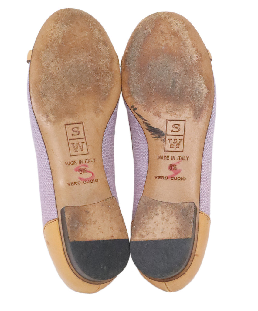 Stubbs & Wootton Purple Canvas Flats 4