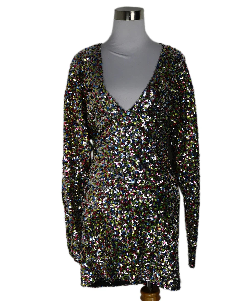The Attico Sequin Long Sleeve Dress sz 0 l Michael's Luxury Consignment –  Michael's Consignment NYC