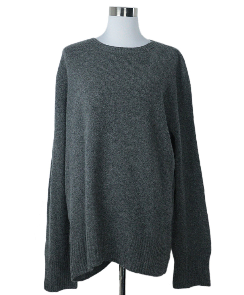 The Row Charcoal Wool & Cashmere Sweater 