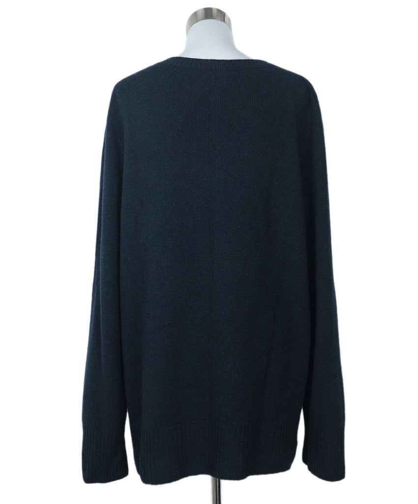 The Row Navy Wool & Cashmere Sweater 2