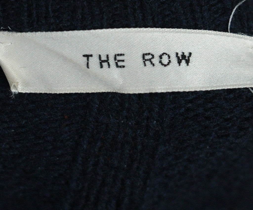 The Row Navy Wool & Cashmere Sweater 3