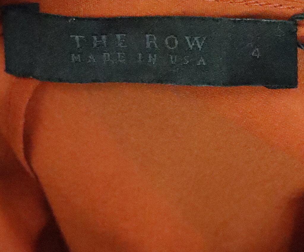 The Row Orange Silk Blouse 3