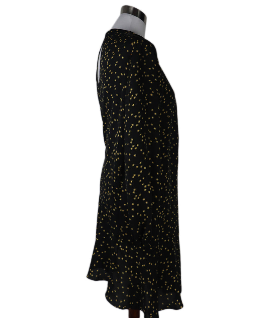 Theory Black & Yellow Silk Dress 1