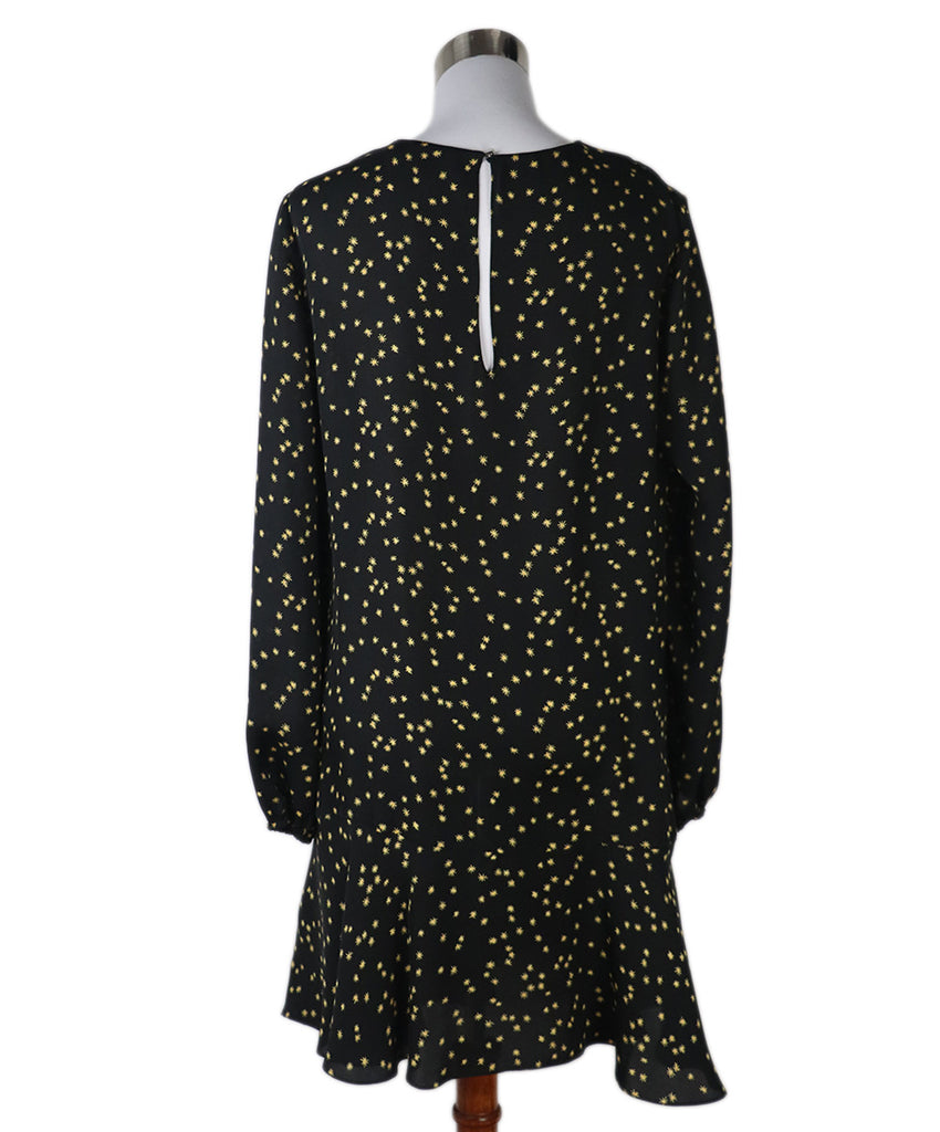 Theory Black & Yellow Silk Dress 2