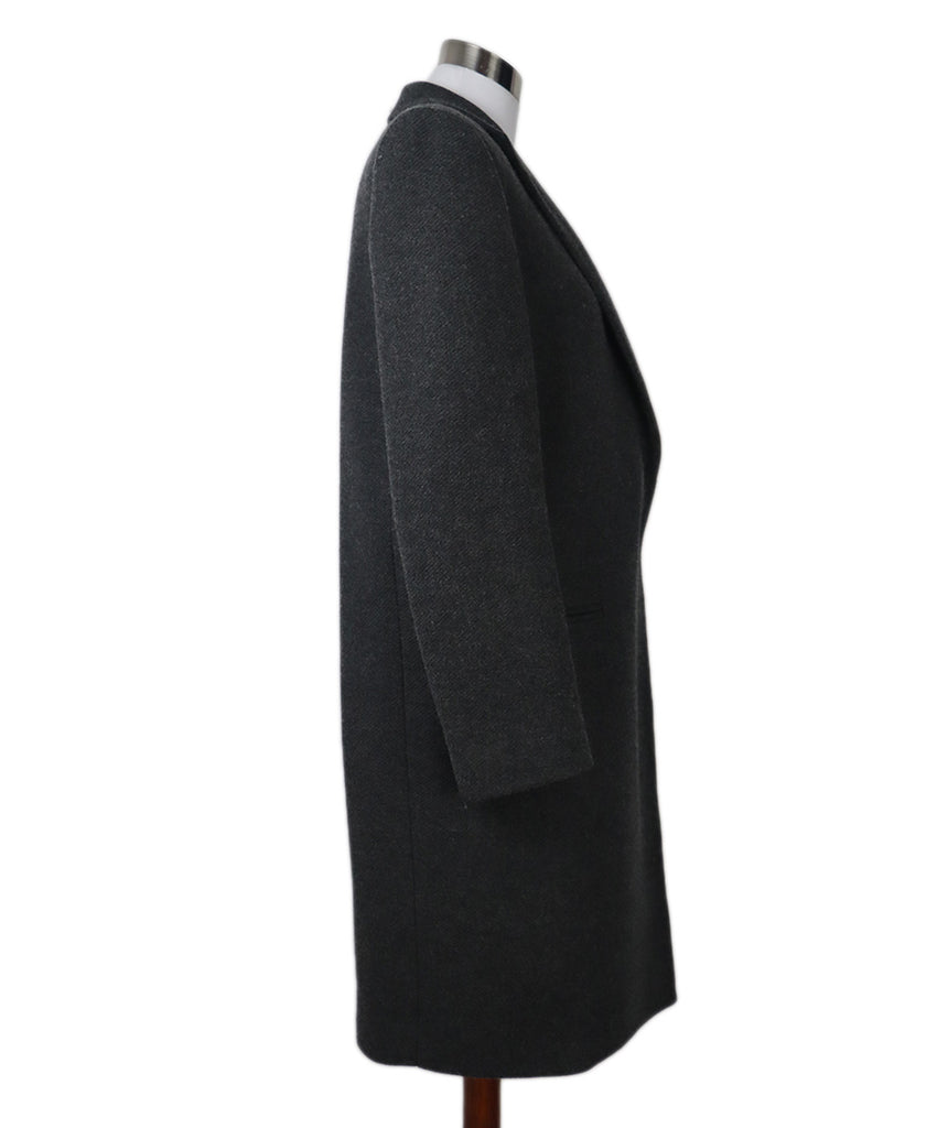 Theory Charcoal Wool Coat 1