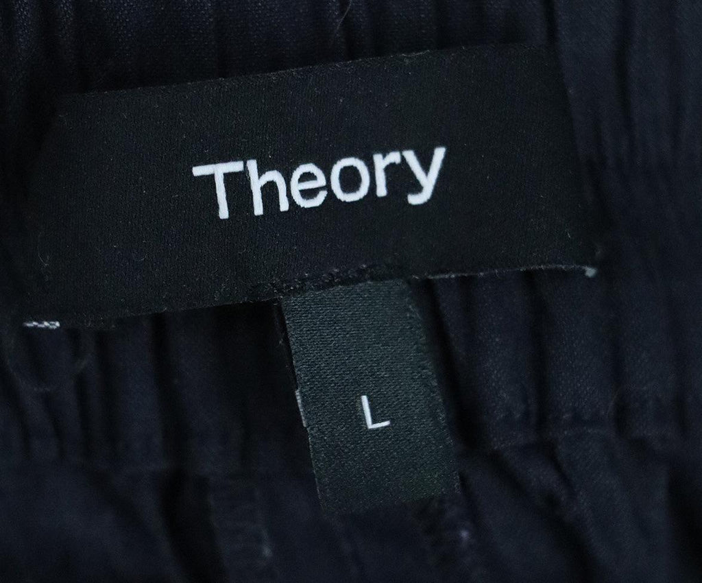 Theory Blue Navy Linen Viscose Shorts 2