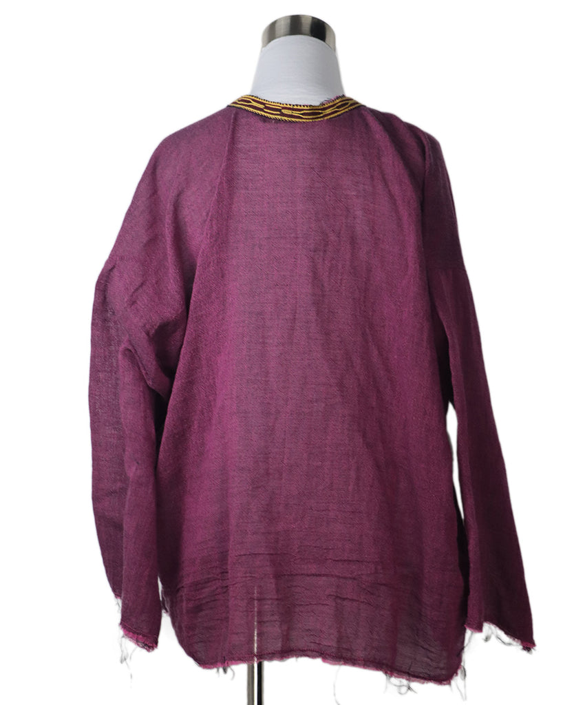 Theros Purple Cotton Blouse 2