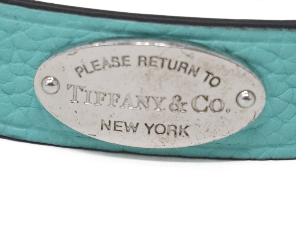 Tiffany & Co. Aqua Leather Bracelet 4