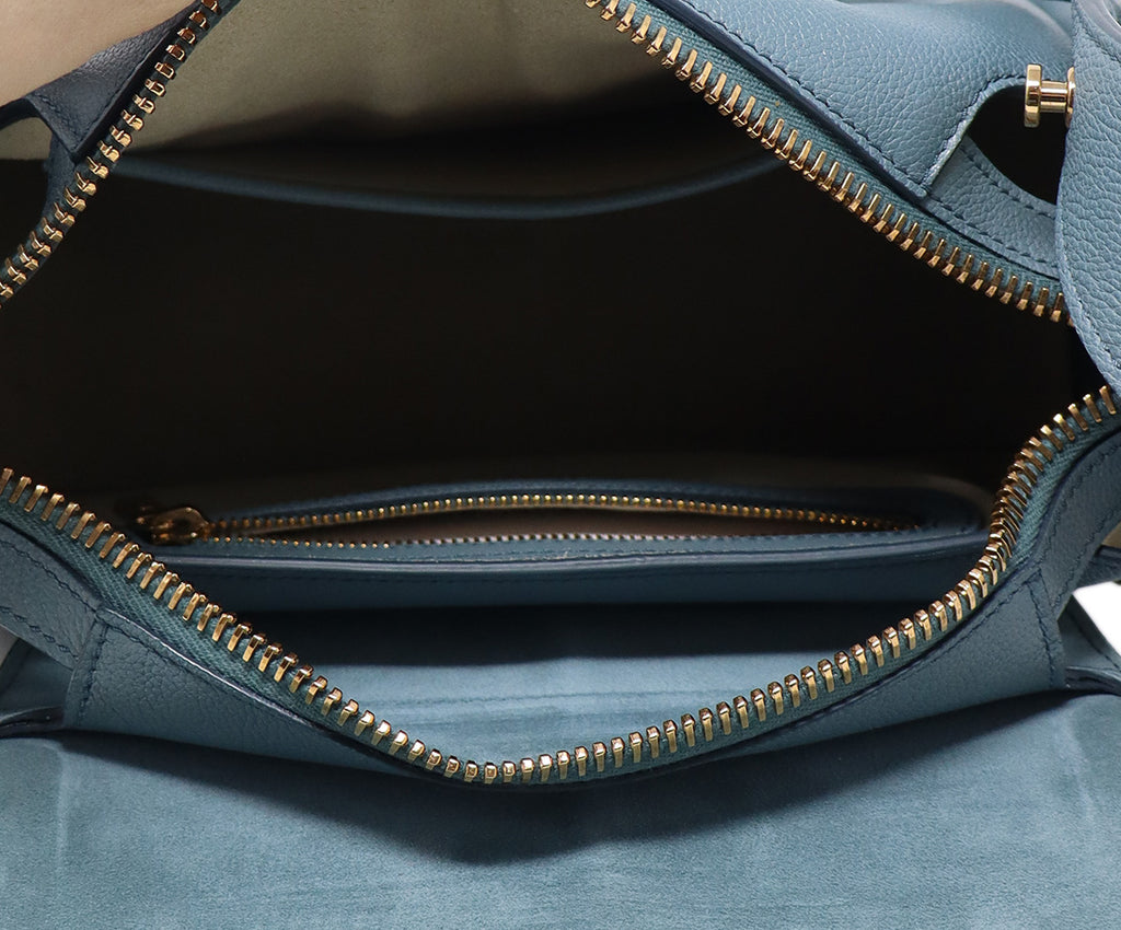 Tod's Blue Leather Shoulder Bag 5