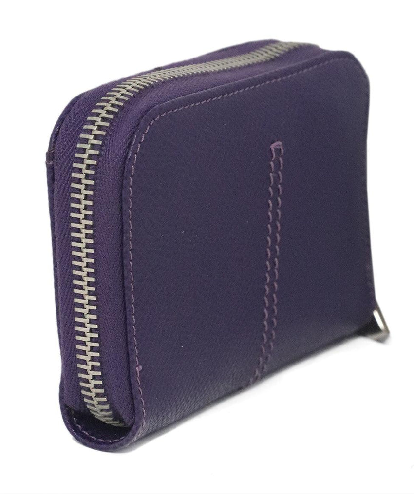 Tod's Purple Leather Card Case 1