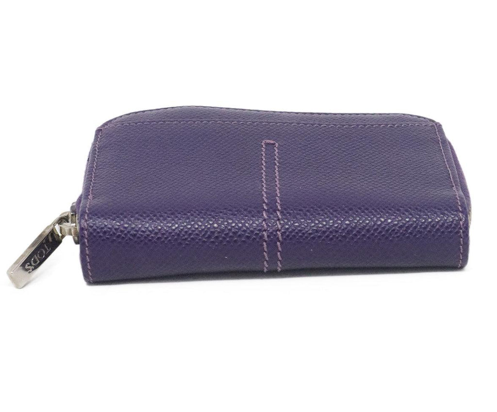 Tod's Purple Leather Card Case 3