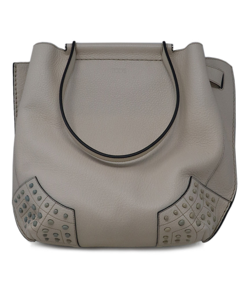 Tod's Cream Leather Handbag 