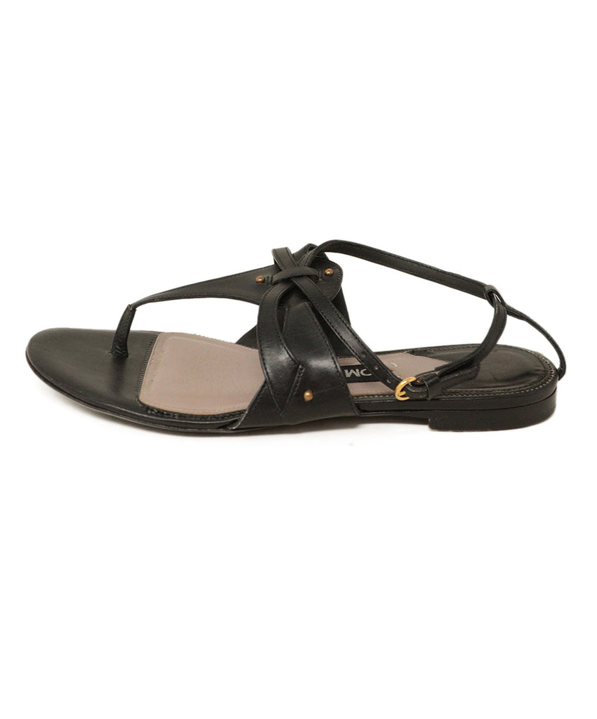 Tom Ford Black Leather Sandals 1