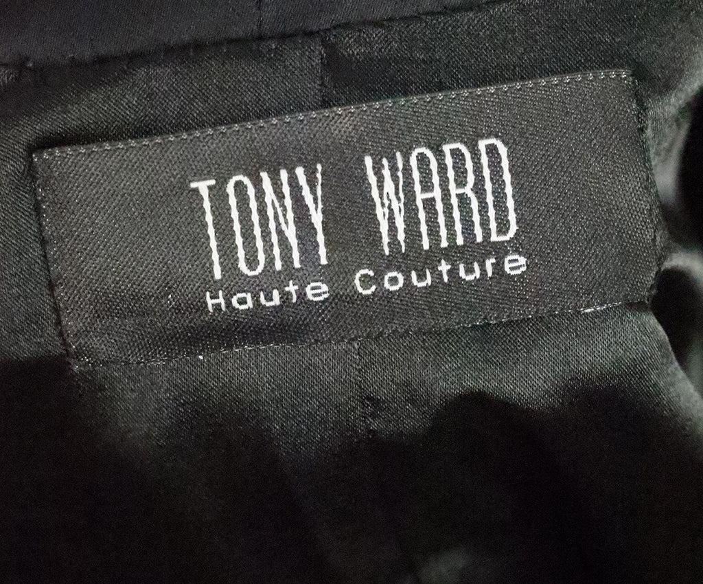 Tony Ward Black Silk Blazer 3