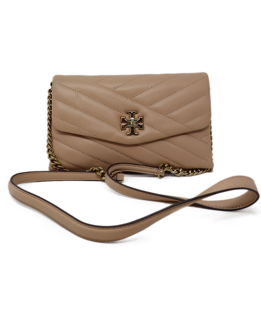 Tory Burch Nude Quilted Leather Crossbody 