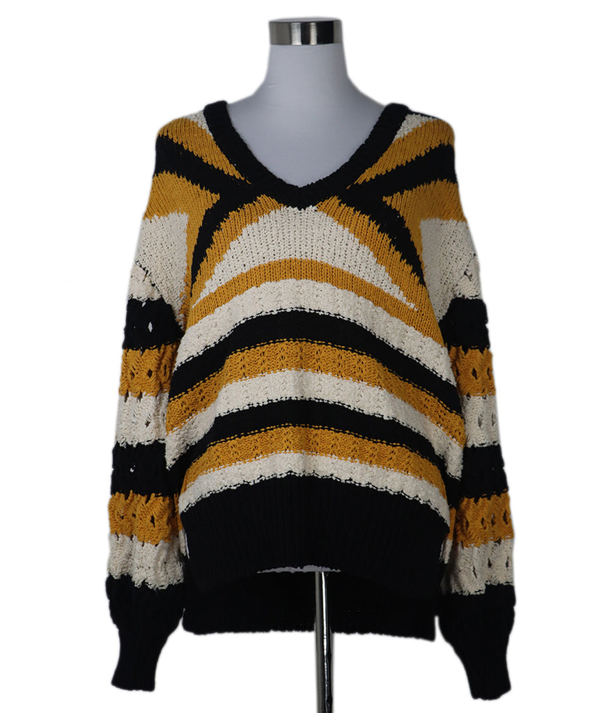 Ulla Johnson Black & Yellow Sweater 