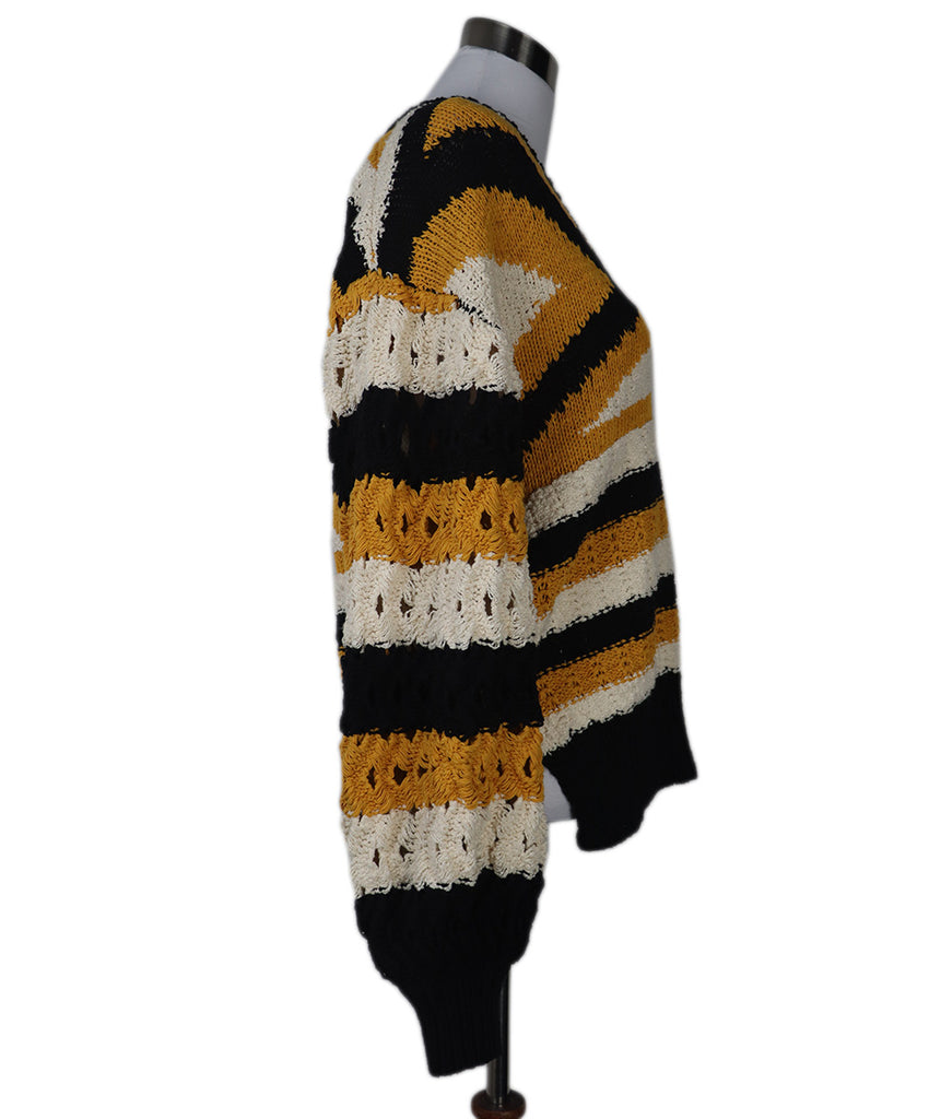 Ulla Johnson Black & Yellow Sweater 1