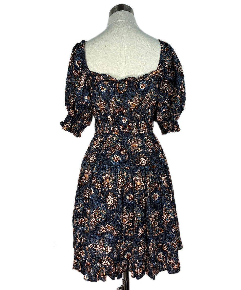 blue ulla johnson dress Nora Strapless Smocked Dress - Celeste Blue Cotton-Silk Maxi Dress