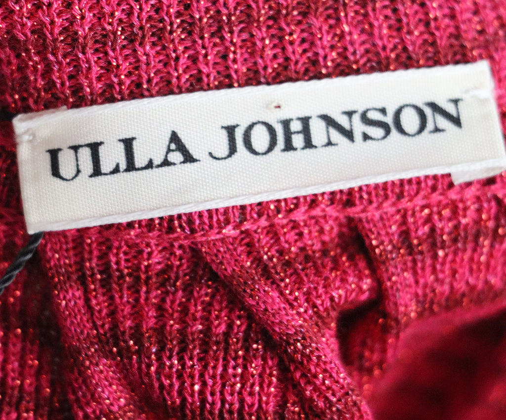 Ulla Johnson Pink Striped Lurex Skirt 3