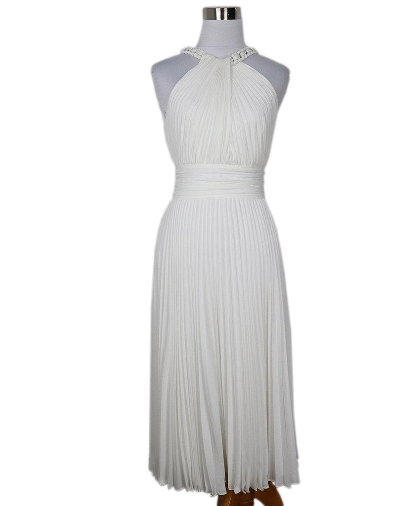 Ungaro Pleated White Dress 