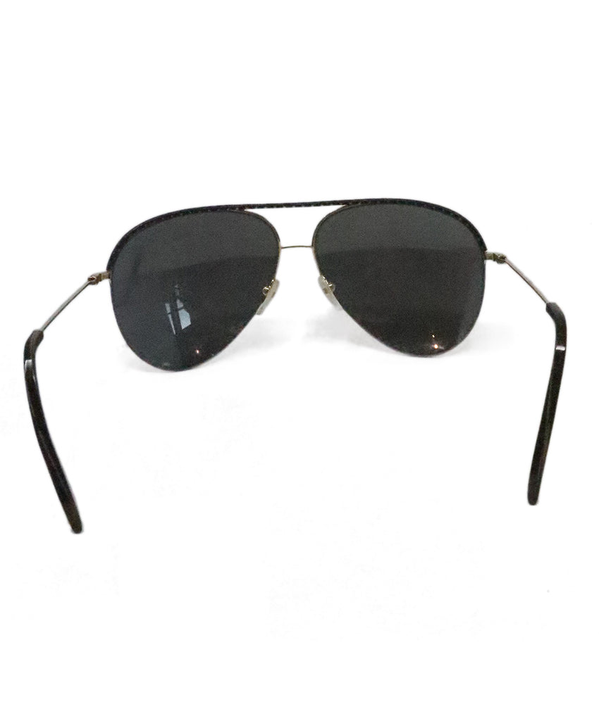 V. Beckham Black Aviator Sunglasses 4