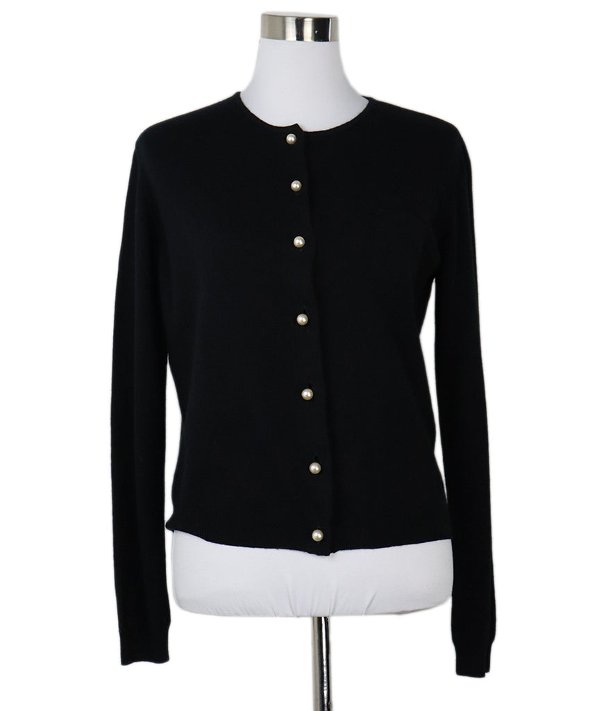 Valentino Black Cashmere Cardigan 