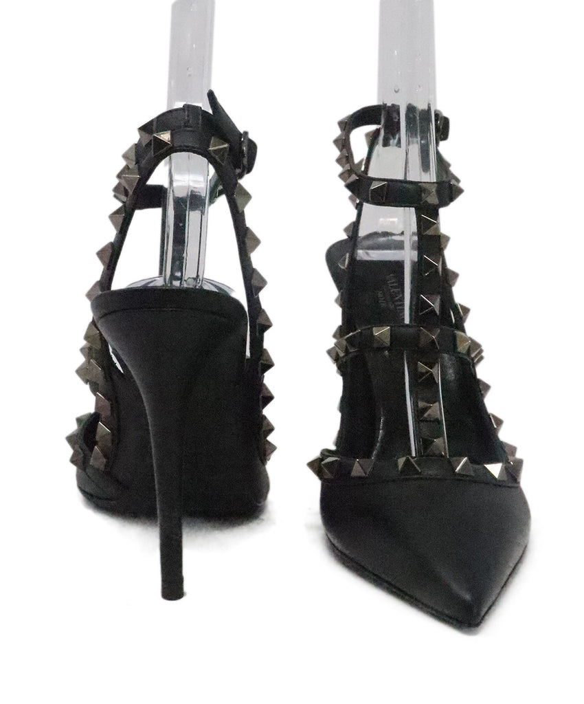 Valentino Black Studded Leather Heels 2