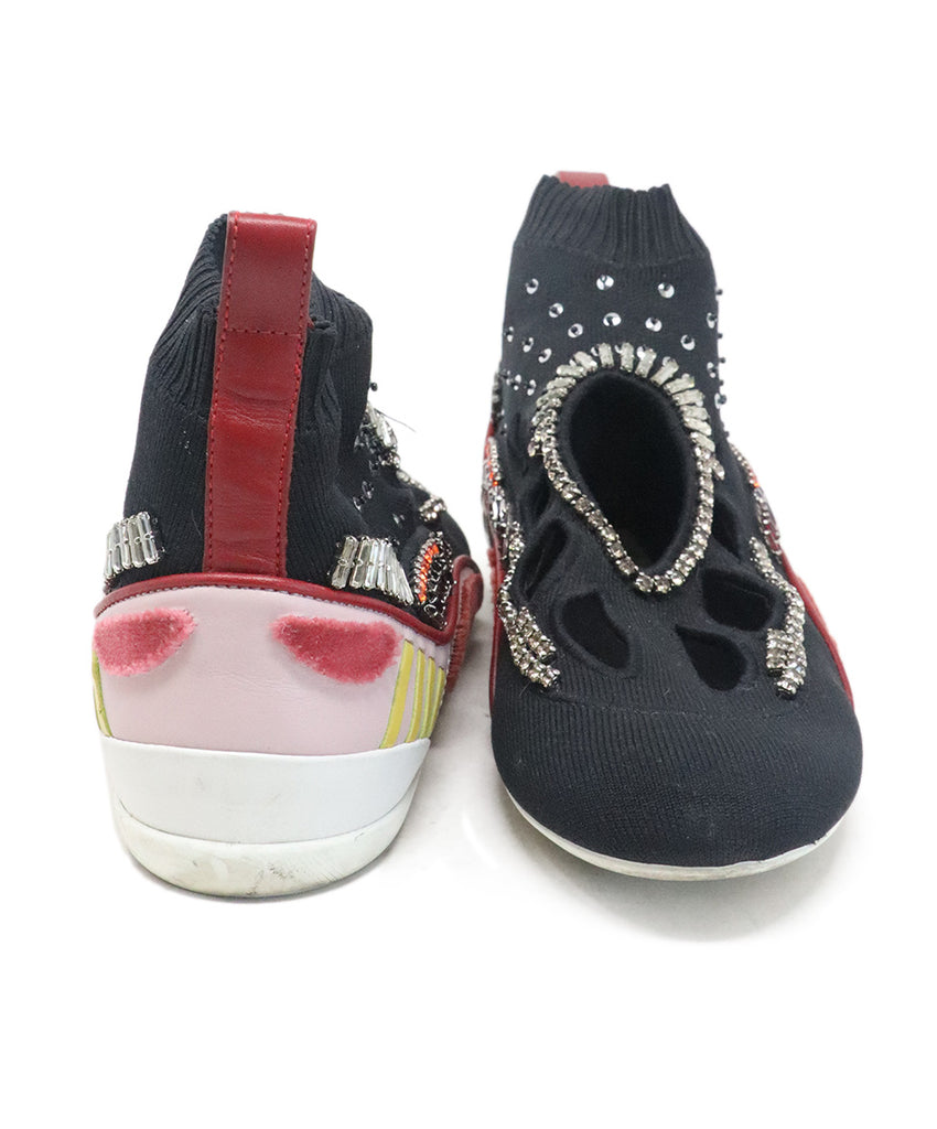 Valentino Multicolor Rhinestone Sneakers 2