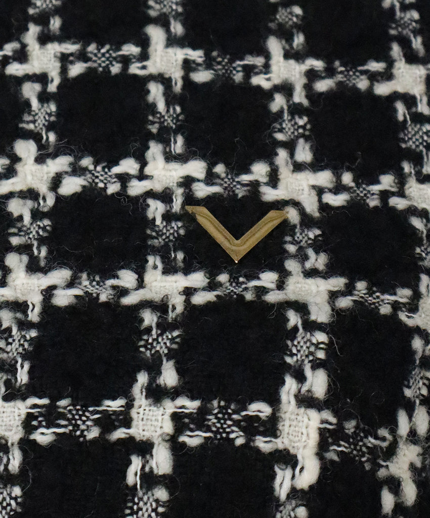 Valentino B&W Wool Tweed Dress 5