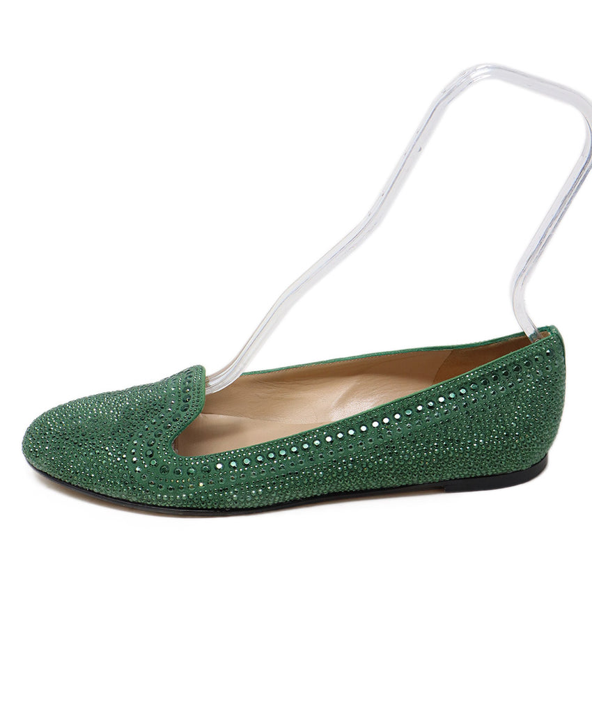 Valentino Green Studded Flats 1