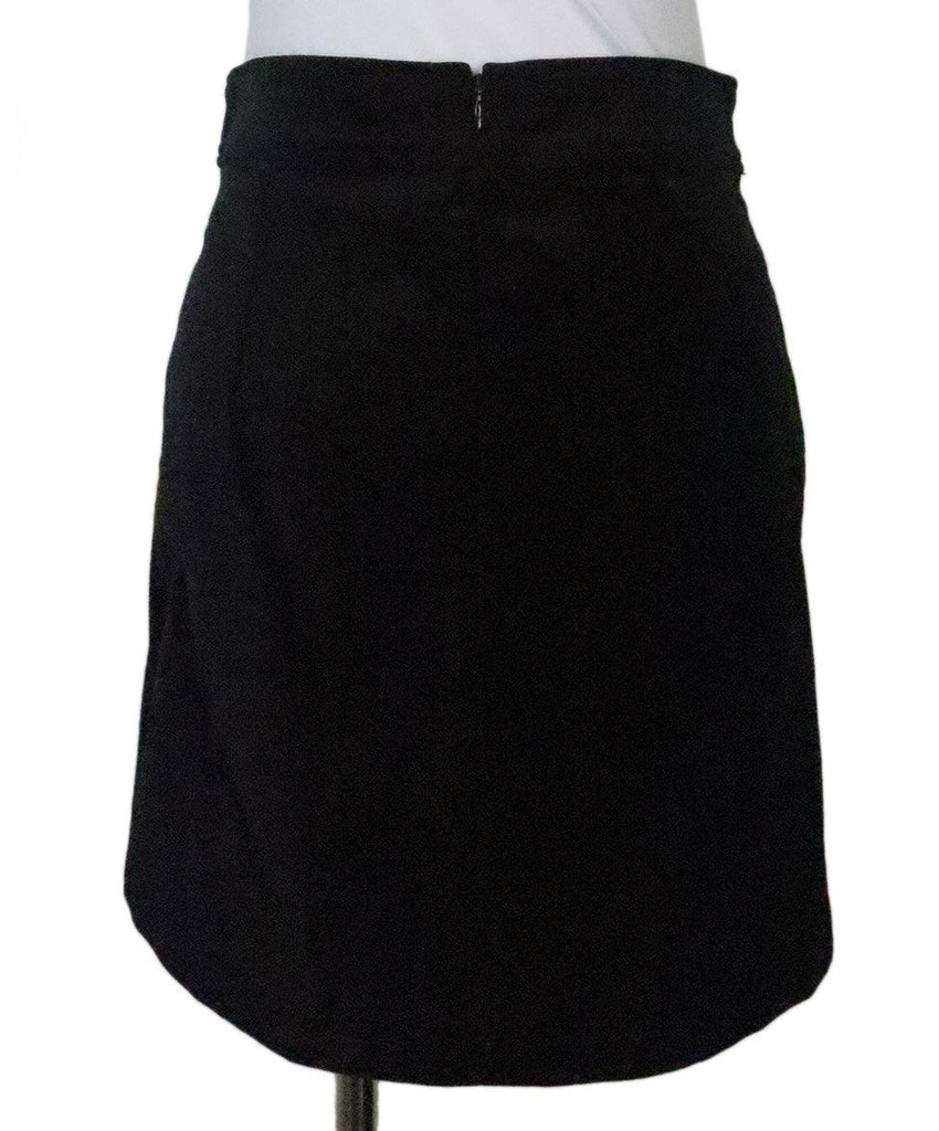 Veronica Beard Black Velvet Rhinestone Skirt 2