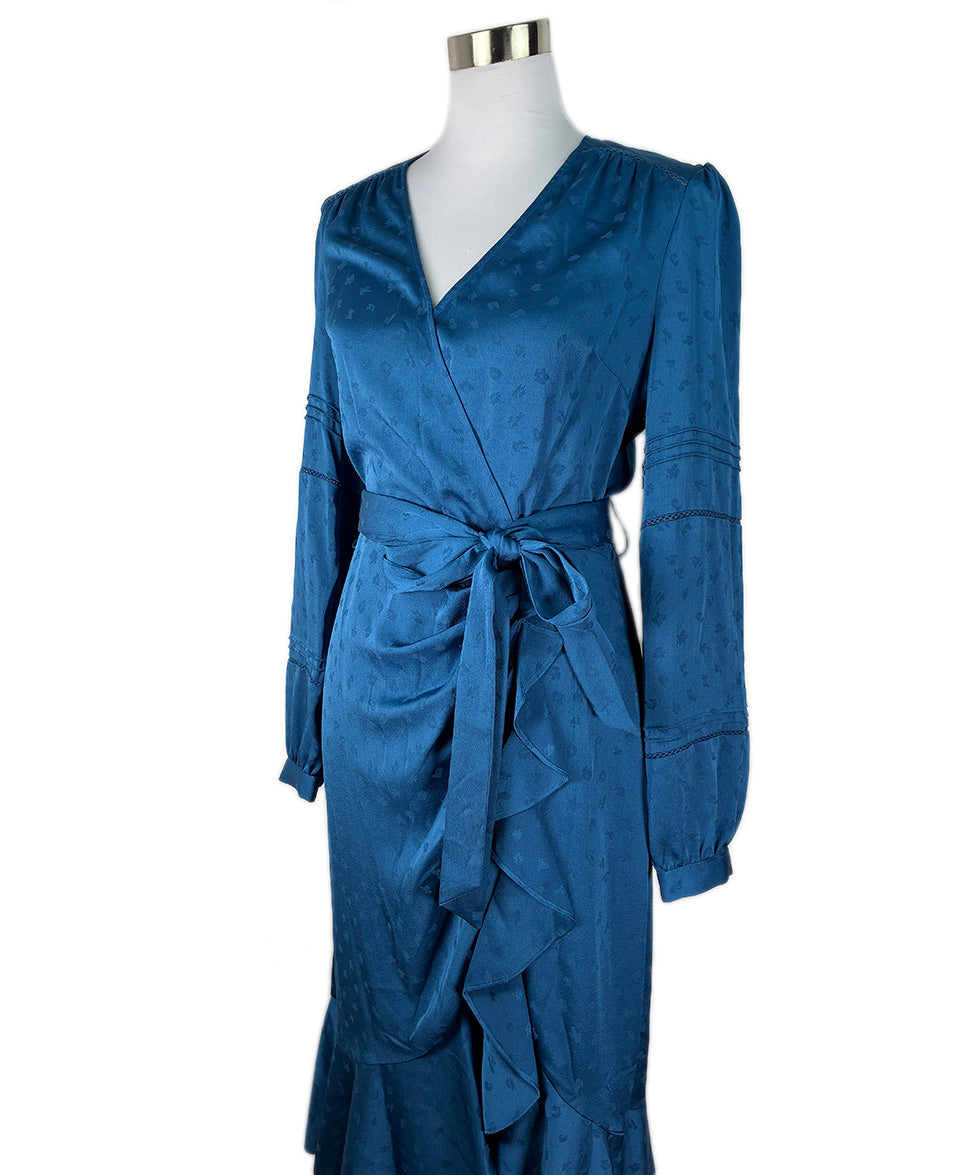 veronica beard blue dress w/ Peacock Feather Print sz8 l Michael's Luxury Consignment – Michael's Consignment NYC its a perfect day caftandress The name of this MAIN COLOUR:FUCHSIA