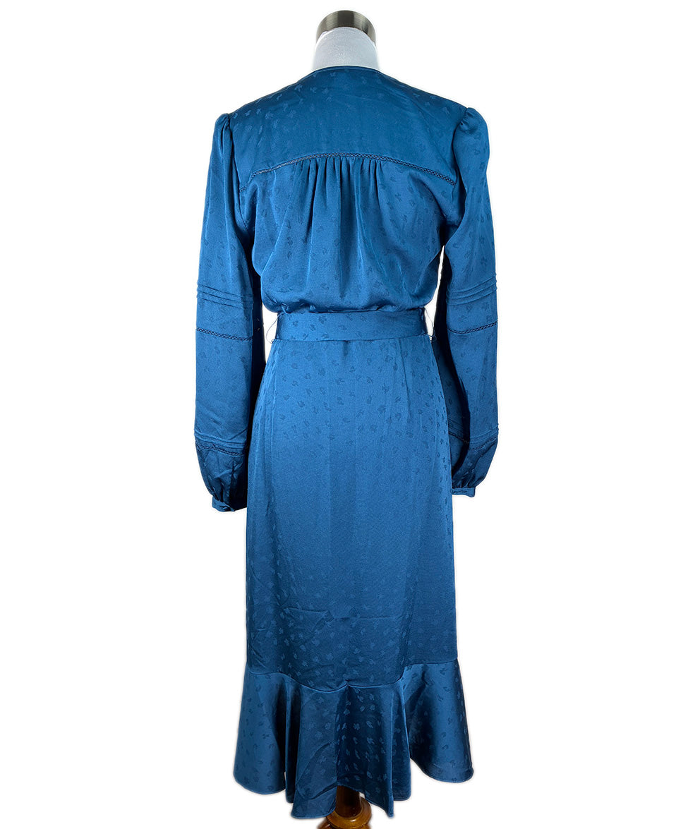 veronica beard blue dress Veronica Beard Kimberly Sequin Midi Dress | Blue Jay