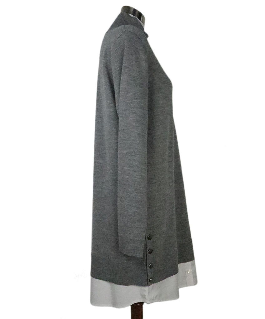 Veronica Beard Grey Wool Sweater Dress 1