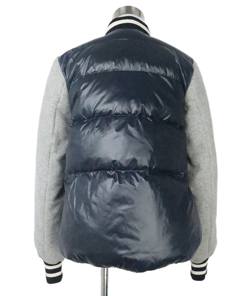 Veronica Beard Navy & Grey Puffer Jacket 2