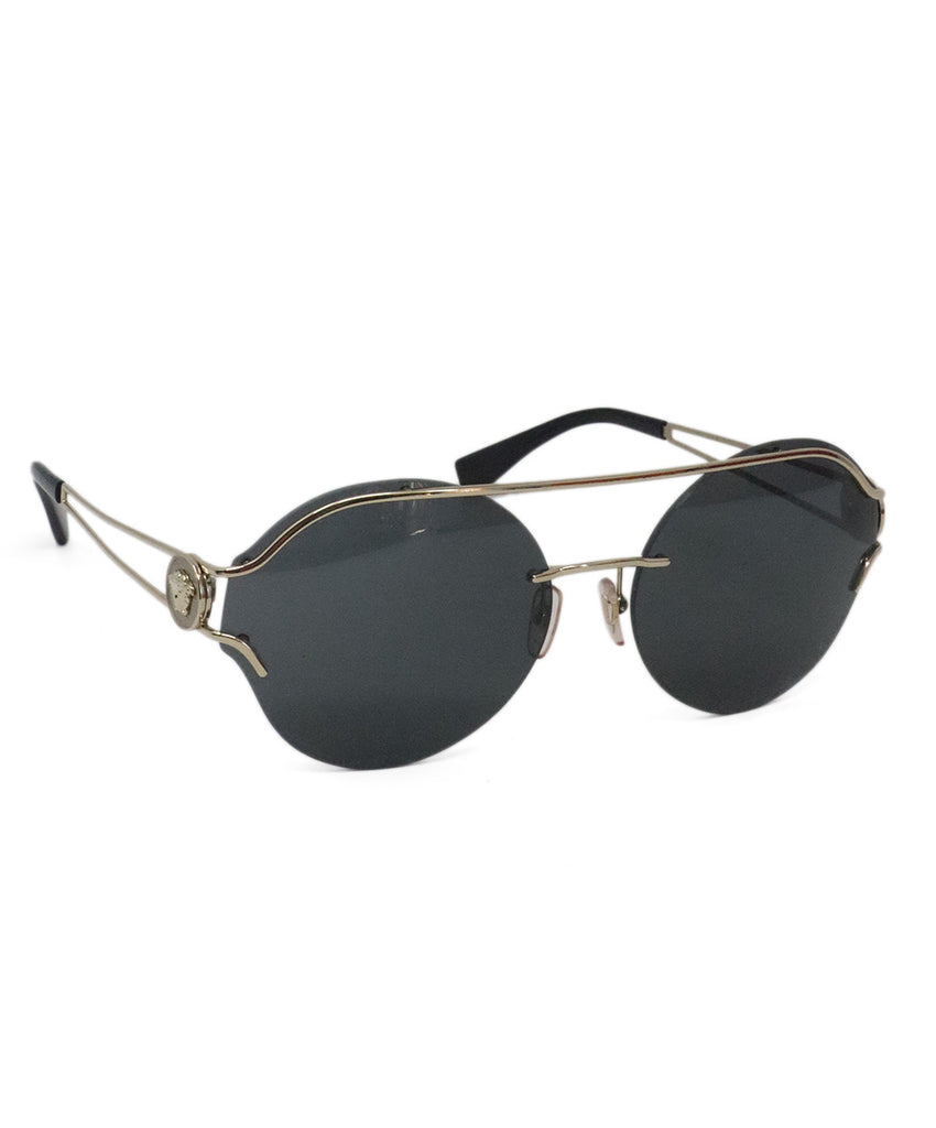 Versace Black & Gold Sunglasses 1