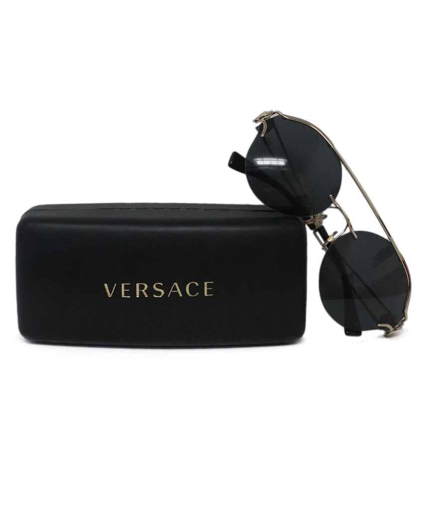 Versace Black & Gold Sunglasses 5