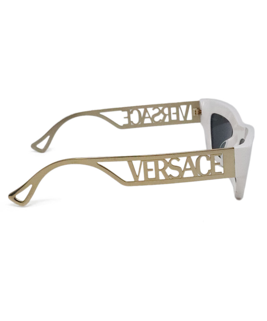 Versace White & Gold Sunglasses 2